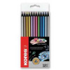 Pastelky Kores Kolores Metalic 12 farieb