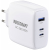 VOLTCRAFT UC-3ACX003 USB nabíječka, GaN, 1x USB A , 2x USB-C®, 120 W, Dodávka energie, bílá