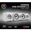 C-TECH C-TECH reproduktory SPK-16, 2.2, 16W, RGB podsvícení, 3,5mm jack, USB napájení, bílé