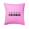 Gitary v rade - Vankúš 50x50 - 50x50 - Iba poťah ( Ružová )