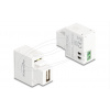 Delock Modul Keystone s nabíjecím portem USB Typu-A, 5 W, bílá 87744