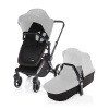 ZOPA Kočík Evoque - základ Varianta: silver/black