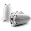 JL AUDIO M6-770ETXv3-Gw-C-GwGw 7,7-palcový (196 mm) uzavretý vežový koaxiálny systém, lesklý biely kryt, lesklý biely ozdobný krúžok, lesklá biela klasická mriežka, čierna sieťka výškového reproduktor