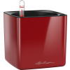 Lechuza Stolový kvetináč CUBE Glossy 14 - Scarlet Red High Gloss