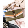 Peňaženka - Lulu Castagnette peňaženka Ekologická kožená béžová béžová, khaki, Orange Idaline-A22013 Col1-Dámsky produkt (Veľká dámska peňaženka s klapkou Lulucastagne obálky)