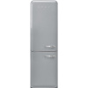 SMEG 51's Retro Style FAB32 kombinovaná chladnička s mrazákom dole strieborná
