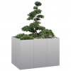VidaXL kvetináč 120x80x80 cm Pozinkovaná oceľ - Srieborná - 237998-250697