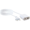 Schwaiger Predlžovacia nabíjačka USB-C/USB-A, 17,5 W/230V, 2,5 m