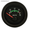 AUTOSTYLE Classic voltmeter -- rozsah 8-16V montážny priemer 52 mm -- biele osvetlenie čísel