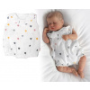 Body s nohavičkami, mušelín, Srdiečko, Baby Nellys - smotanové, veľ. 80 Baby Nellys