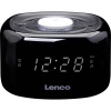 Lenco CR-12BK - FM-Radiowecker mit Nachtlicht - Schwarz CR-12 rádiobudík; CR-12