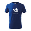 Vortex logo jednofarebné - Tričko detské bavlnené - 146 cm/10 rokov ( Kráľovská modrá )