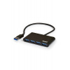 PORT CONNECT USB HUB, 4x USB 3.0, čierny 900121