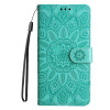 Peňaženkové puzdro Embossing Pattern Slnečnica zelené – Google Pixel 9a