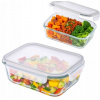 Sklenená nádoba na potraviny s vekom Fresh obdĺžniková 1,5 l