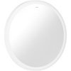 HANSGROHE Xarita Lite S zrkadlo s LED osvetlením v ráme, vypínač na stenu, priemer 700 mm, hĺbka 33 mm, rám matný biely, 54966700