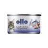 OLL OLLO Cat nr 4 Tuna & Chicken with squid & shrimp in broth - mokré krmivo pre mačky - 70g