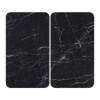 Kryty na sporák v súprave 2 ks z tvrdeného skla 52x30 cm Black Marble – Wenko