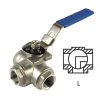 Pneumatics & Hydraulics Guľový trojcestný nerezový kohút L - 2