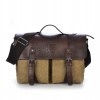 Khaki Manjianghong Pánske plátno Vintage aktovka (Khaki Korean Business Bag Business Version Cross)