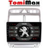 TomiMax Peugeot 307 Android 14 autorádio s WIFI, GPS, USB, BT HW výbava: QLED 8 Core 8GB+128GB HIGH - iba displej A,C