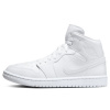 Jordan 1 Mid Triple White 35.5