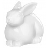 MagicHome Dekorácia MagicHome, Zajačik, biely, porcelán, veľkonočný, 10,4x7,3x7,1 cm