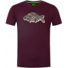 Korda Tričko Outline Burgundy