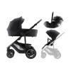 BRITAX Sada kočíka Smile 5Z + hlboká vanička + autosedačka Baby-Safe PRO Style, Carbon Black