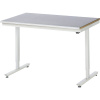Pracovný stôl, elektricky výškovo prestaviteľný ,krycia vrstva z ocele, nosnosť 150 kg RAU