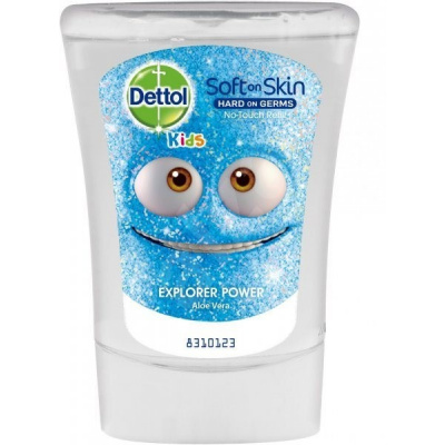 Dettol Kids Tekuté mydlo do bezdotykového dávkovača náhradná náplň Aloe vera dobrodruh 250ml