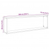 vidaXL Nástenné poličky Cube 4 ks Dub čierny 100x15x30 cm - Čierna - 253948-269593
