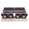 Bigjigs Rail Dlhý vagónik s uhlím + 2 koľaje