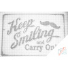 Vymalujsisam.sk Bodkovanie - Keep Smiling Farba: Čierna, Veľkosť: 40x60cm, Rám: Bez rámu, iba zrolované plátno