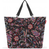 reisenthel shopper XL, nákupná taška, taška na nosenie, Paisley Čierna, 35 L, ZU7064