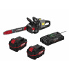 Parkside Performance® Aku reťazová píla Ppksa 40-Li B2 + Akumulátor 20 V 4 Ah, 2 kusy + Dvojitá nabíjačka na akumulátor 20 V/4,5 A (800011292)