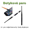 Dotykové pero s tenkým hrotom 2 v 1 WK1010 - čierne