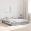 zahrada-XL Rám postele s úložným prostorem Sivý dub sonoma 180 x 200 cm 3335274