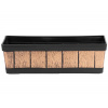 Strend Pro Garden 256938 květináč , Woodeff, 15x47x17 cm, zlatá barva, efekt dřeva