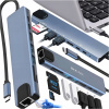 USB-C HUB 3.0 8V1 ADAPTÉR PORT HDMI 4K KARTA SD LAN KONEKTOR RJ45