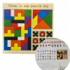 TETRIS 3V1 PUZZLE DREVENÉ KOCKY SKLADAČKA