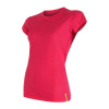 Triko krátké dámské SENSOR MERINO ACTIVE magenta M