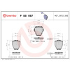 BREMBO Sada brzdových platničiek kotúčovej brzdy BREMBO P 85 067