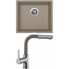 Set Sinks (dřez Frame 457 Truffle 54 + baterie Enigma S Truffle 54) FR45754ENSGR54