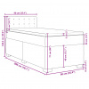 vidaXL Boxspring posteľ s matracom sivá 90x200 cm umelá koža - Sivá - 205640-139278