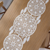 Behun na stol - Biely behúň 224 x 44 cm (Tread Jacquard Dream Catcher Alia 44x224)