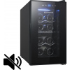 Guzzanti GZ0824, Termoelektrická vinotéka, Voľne stojaci, 8 fľaša/fľaše, F, Vnútorné osvetlenie, Čierna