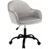 Tempo Kondela Kancelářské křeslo, Velvet látka světle šedá/černá, Erol