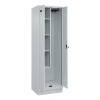 Skriňa na upratovacie prostriedky C+P Cabo-Plus, 600 x 500 x 1950 mm, sivá, podstavec