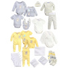 Detský komplet - Detská súprava klitzeklein 50 biela, šedá, viacsekorovaná, žltá 20 ks. (Klitzeklein Baby Set 15 ks.)